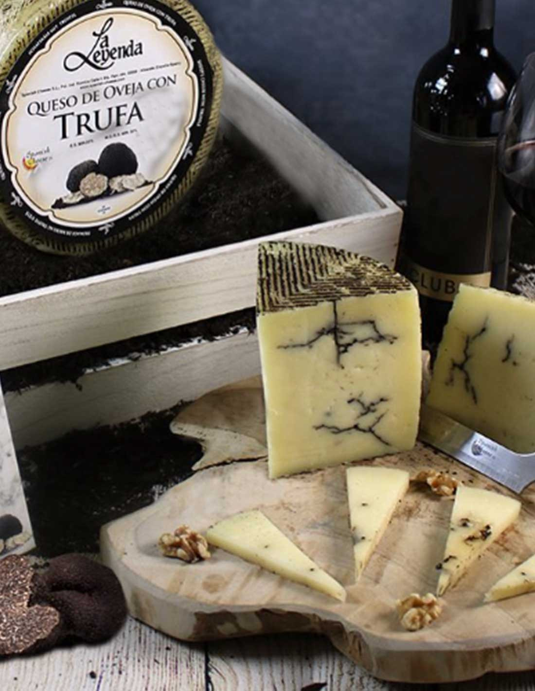 Queso Oveja Con Trufa Negra 22 89 Lb 1 4 Rueda