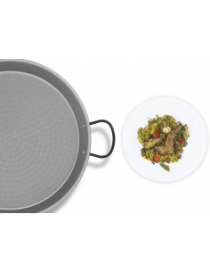 Paella Valenciana Polished Steel 2