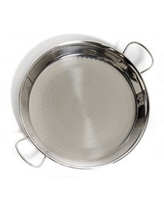 Stainless Steel Valencian Paella Pans 18/10 with Gold Handles
