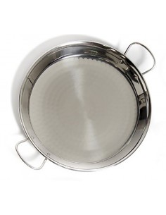 Stainless Steel Valencian Paella Pans 18/10 with Gold Handles