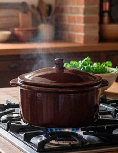 Cooking Pot Cuajadera Caoba Color 4L