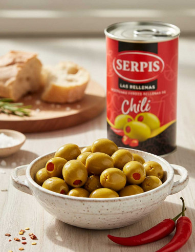 Aceitunas Rellenas de Chili