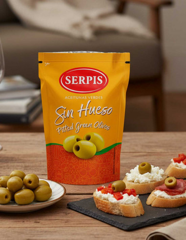 Serpis Manzanilla Green Olives Pitted